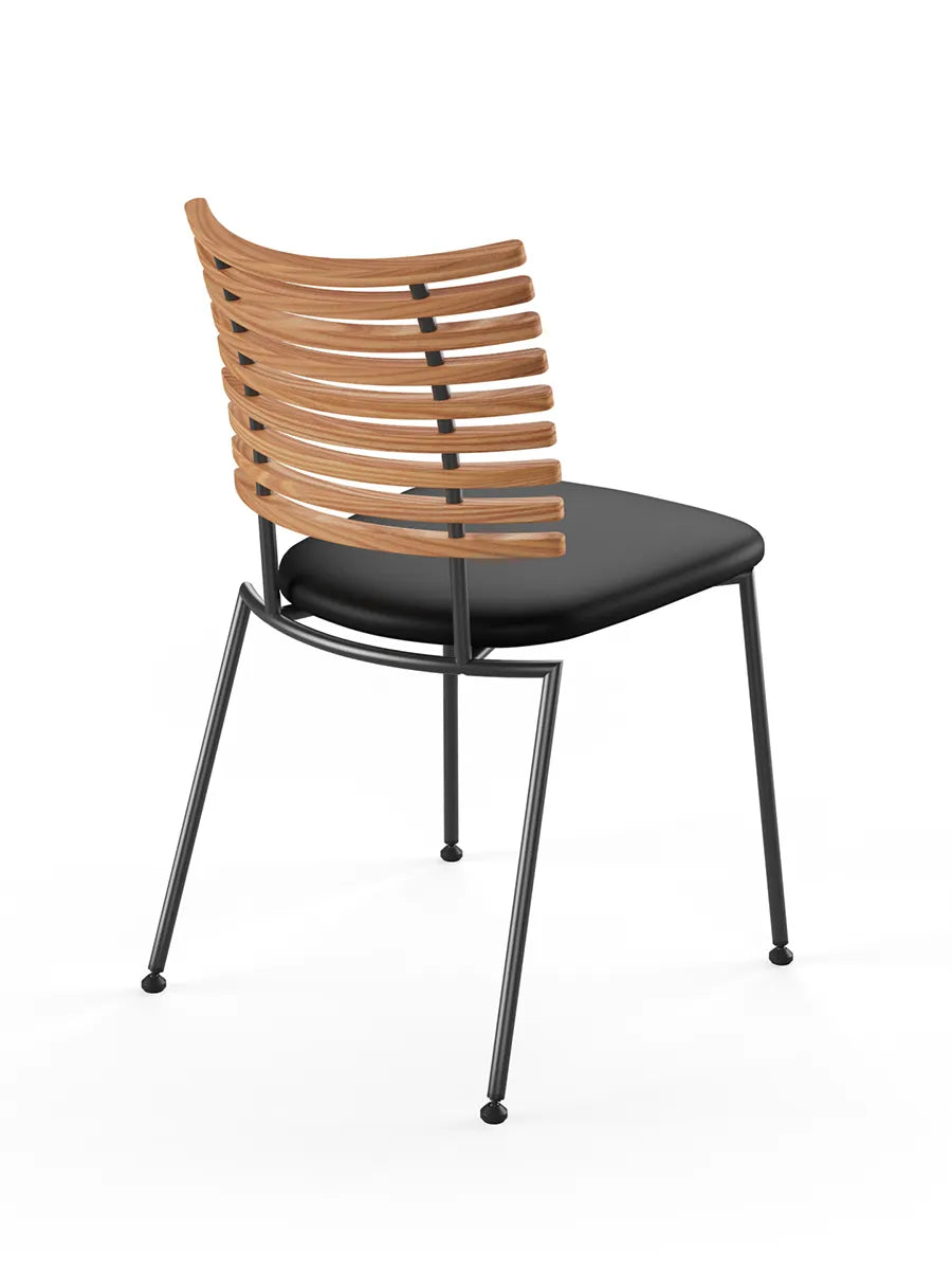 Tiger Stol, sort læder fra Naver Collection