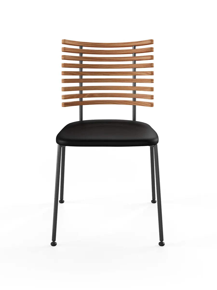 Tiger Stol, sort læder fra Naver Collection