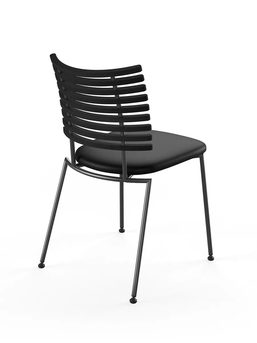 Tiger Stol, sort læder fra Naver Collection