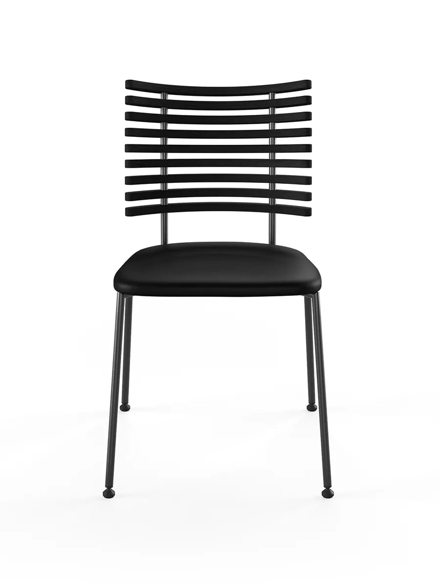 Tiger Stol, sort læder fra Naver Collection