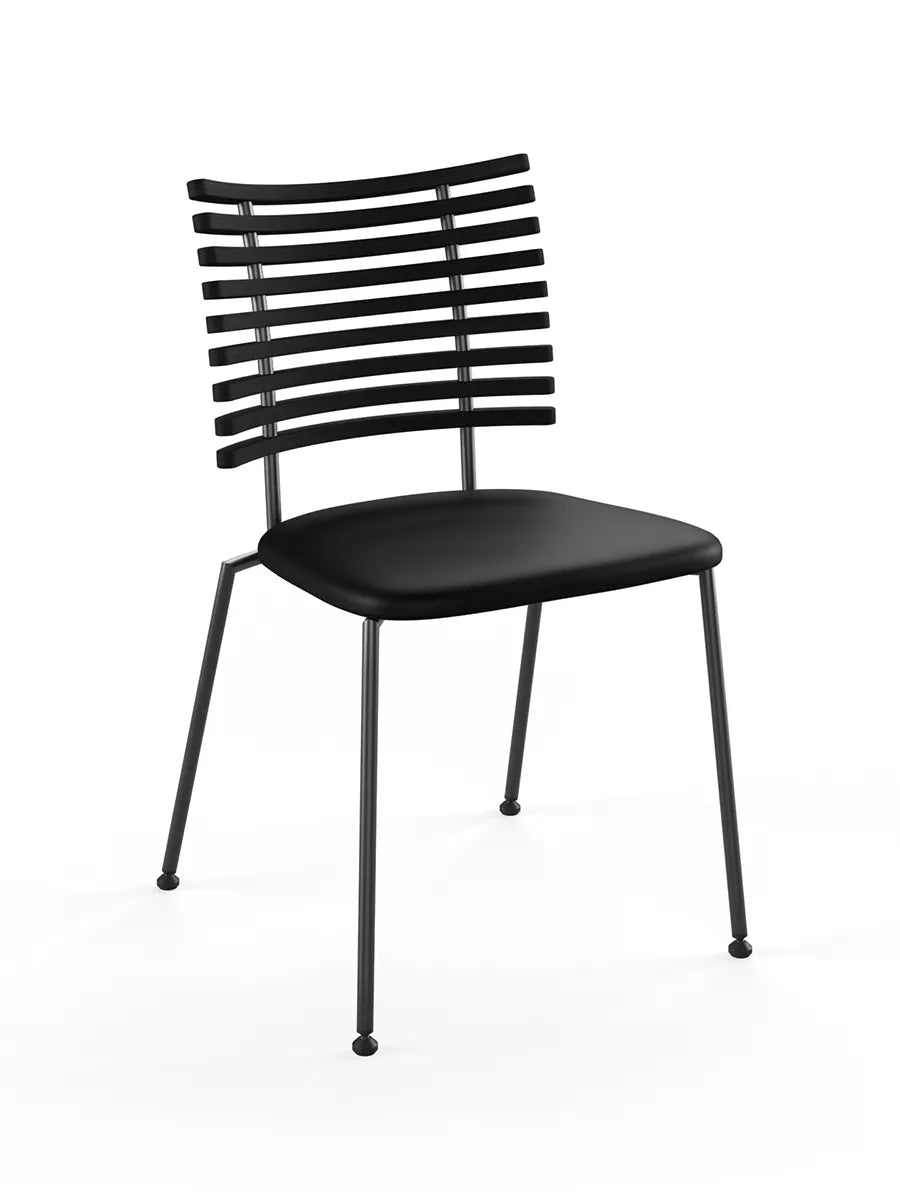 Tiger Stol, sort læder fra Naver Collection