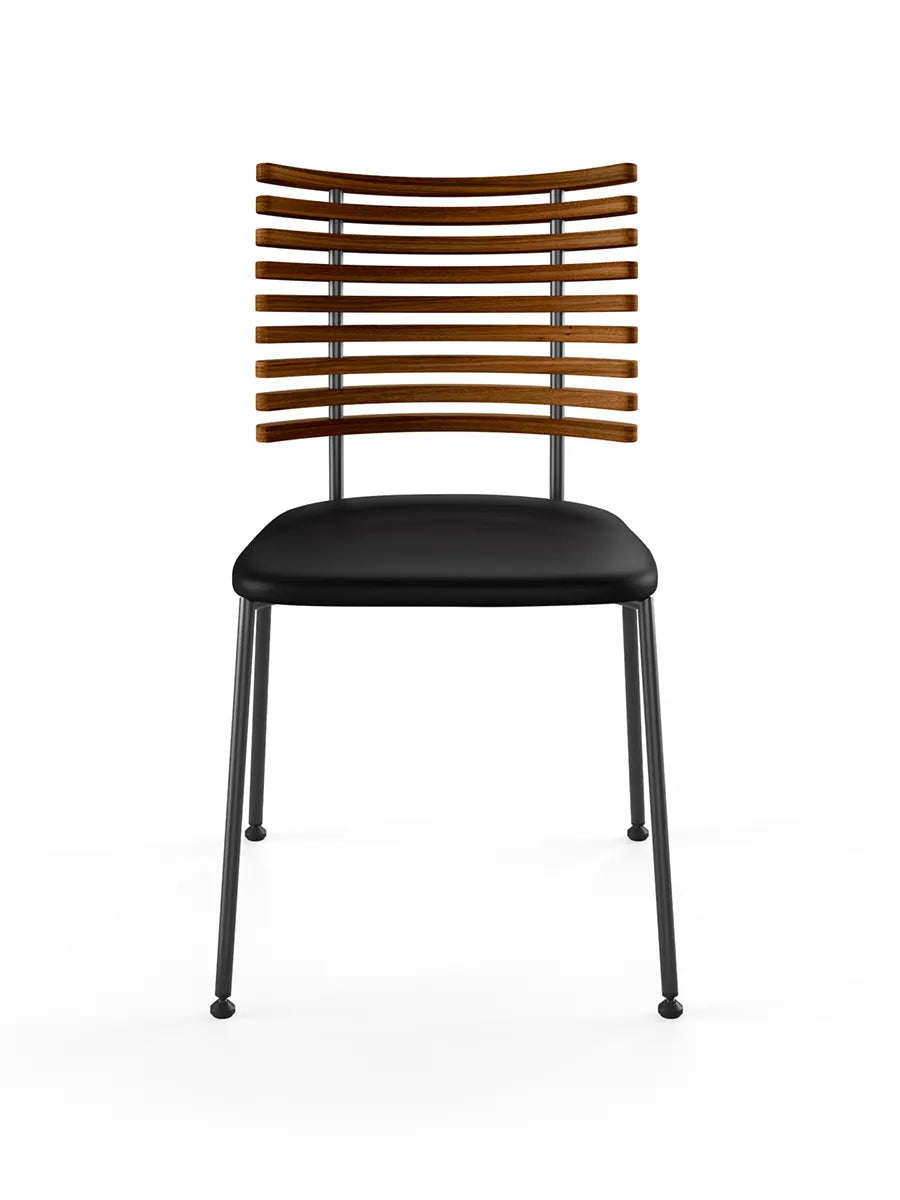 Tiger Stol, sort læder fra Naver Collection