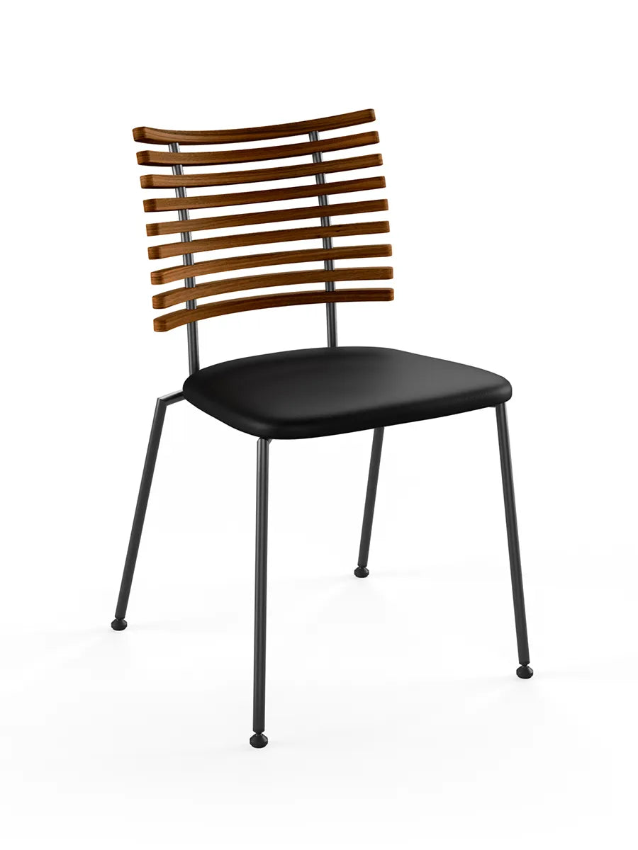 Tiger Stol, sort læder fra Naver Collection