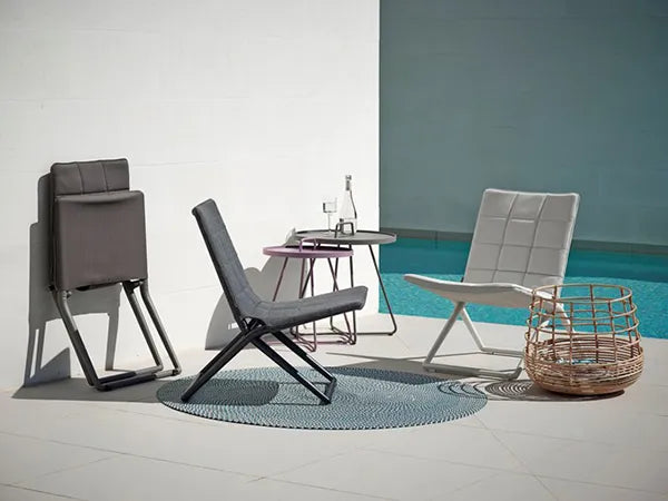 Traveller Lounge Klapstol, soft touch fra Cane-line