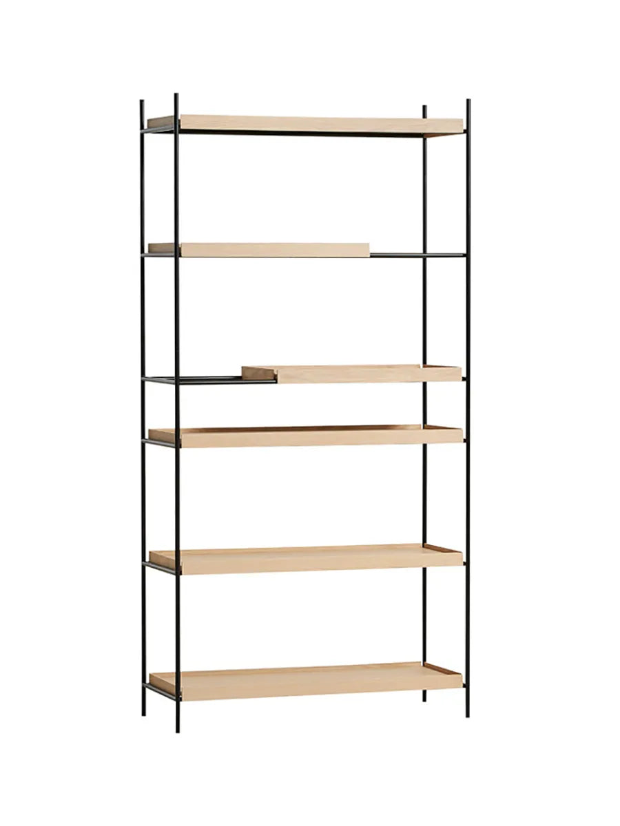 Tray Shelf, høj fra Woud - Oak: 4 wide, 2 short - Jacobsen Plus