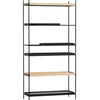 Black: 2 wide, 2 short - Oak: 2 wide