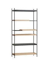 Tray Shelf, høj fra Woud - Black: 2 wide - Oak: 2 wide, 2 short - Jacobsen Plus