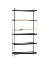 Tray Shelf, høj fra Woud - Black: 4 wide - Oak: 2 short - Jacobsen Plus