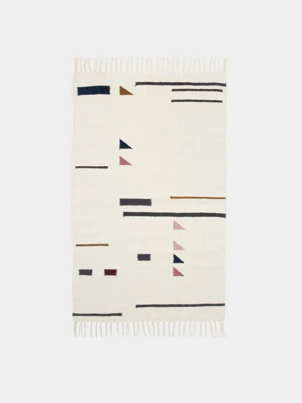 Kelim Rug tæppe fra Ferm Living - Triangle - 80 x 140  cm - Jacobsen Plus