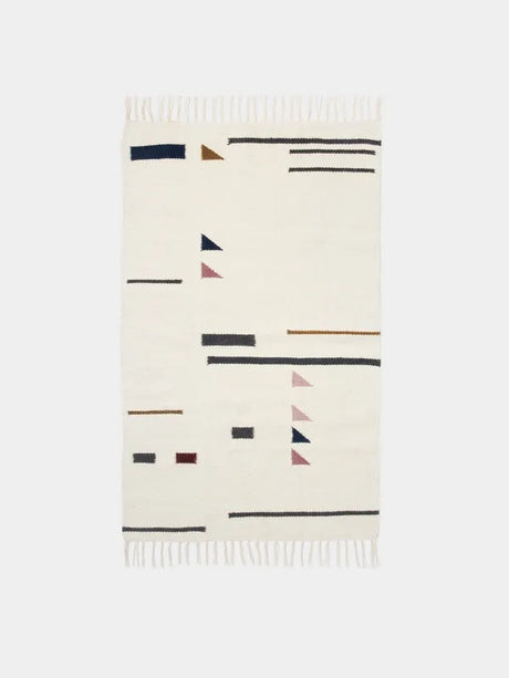 Kelim Rug tæppe fra Ferm Living - Triangle - 80 x 140  cm - Jacobsen Plus