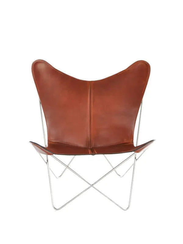 TRIFOLIUM Chair fra OX Denmarq - Blankt / Cognac læder - Jacobsen Plus