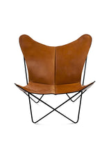 TRIFOLIUM Chair fra OX Denmarq - Sort / Hasselnød læder - Jacobsen Plus