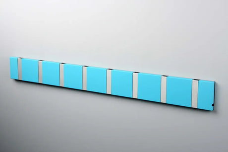 KNAX knagerække med otte knager fra LoCa - Turquoise / Grå knager - Jacobsen Plus