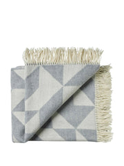 Twist a Twill Plaid, light grey fra Silkeborg Uldspinderi