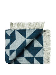 Twist a Twill Plaid, petrol green fra Silkeborg Uldspinderi