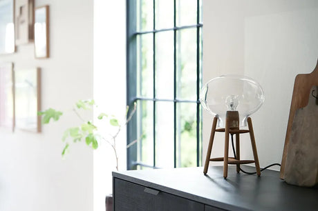 U4 Hiti Bordlampe, klart glas/eg fra FDB Møbler - 2 - Jacobsen Plus