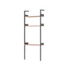 Anthracite w. Lacquered Walnut shelves