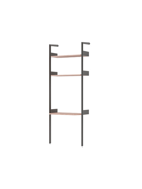 Rombe IF2, Full Bay Desk fra &Tradition - Anthracite w. Lacquered Walnut shelves - Jacobsen Plus