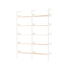 Alabaster w. Lacquered Oak shelves