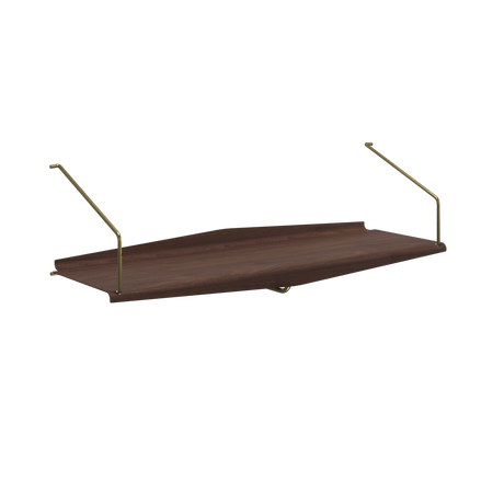 System Ultra hylde med bøjlestang fra DK3 - Valnød - Jacobsen Plus