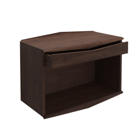 System Ultra modul, åbent med skuffe fra DK3 - Valnød - Jacobsen Plus