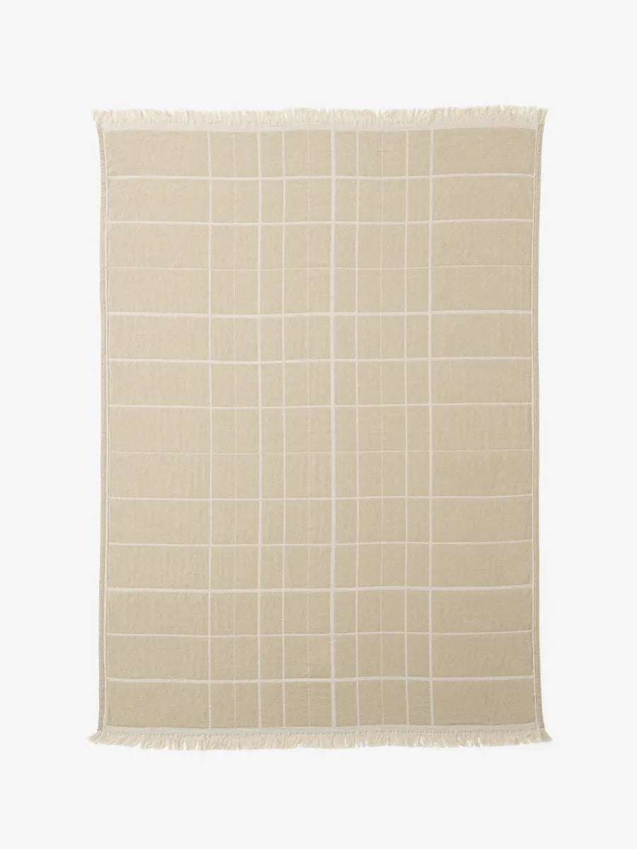Untitled Throw Plaid AP10 fra &Tradition - Light beige - Jacobsen Plus