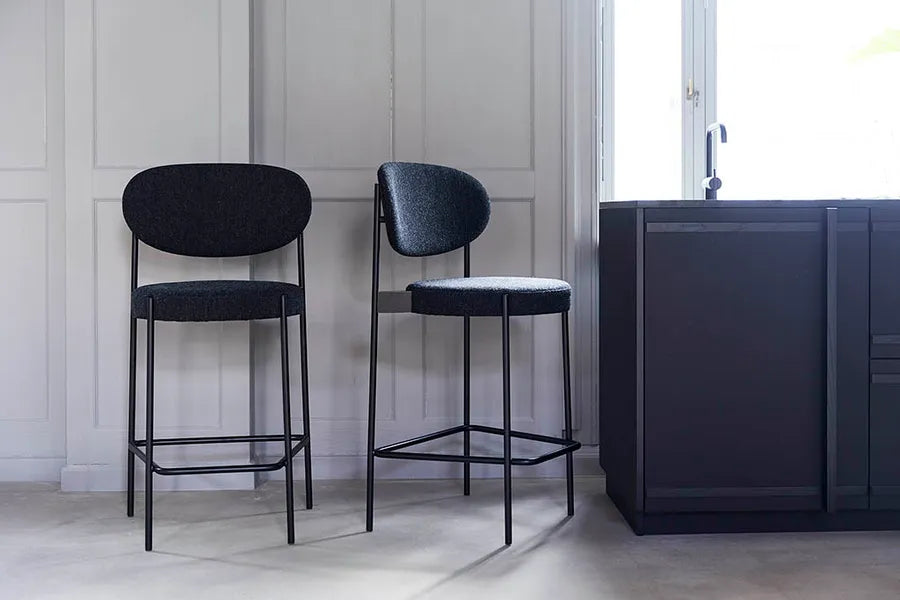 Serie 430 barstol, sort af Verner Panton - 11 - Jacobsen Plus