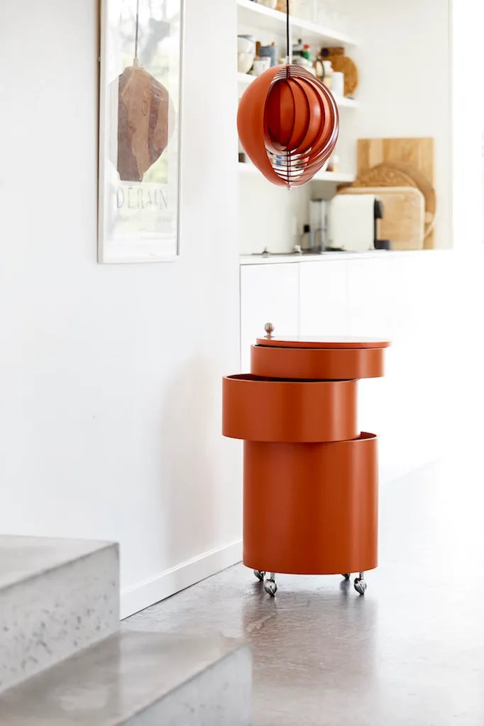 Barboy Sidebord, orange af Verner Panton