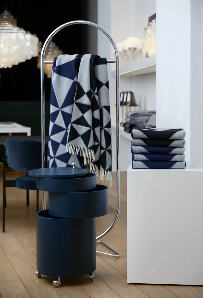 Mirror plaid, blå af Verner Panton