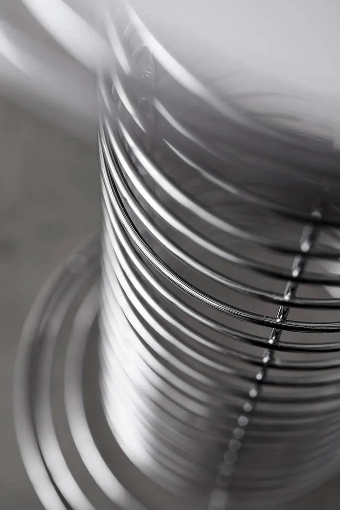 Wire gulvlampe af Verner Panton