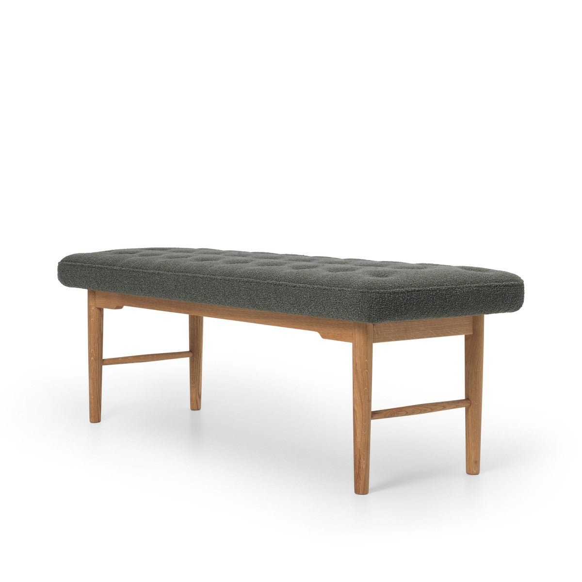 VLA75S Foyer bænk, eg olie af Vilhelm Lauritzen - Tiree 9667 seaweed - Jacobsen Plus
