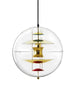 Globe, Brass Finish pendel Ø40 af Verner Panton