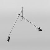VV Cinquanta Suspension Lampe fra Astep - Sort stel med sorte skærme - Jacobsen Plus