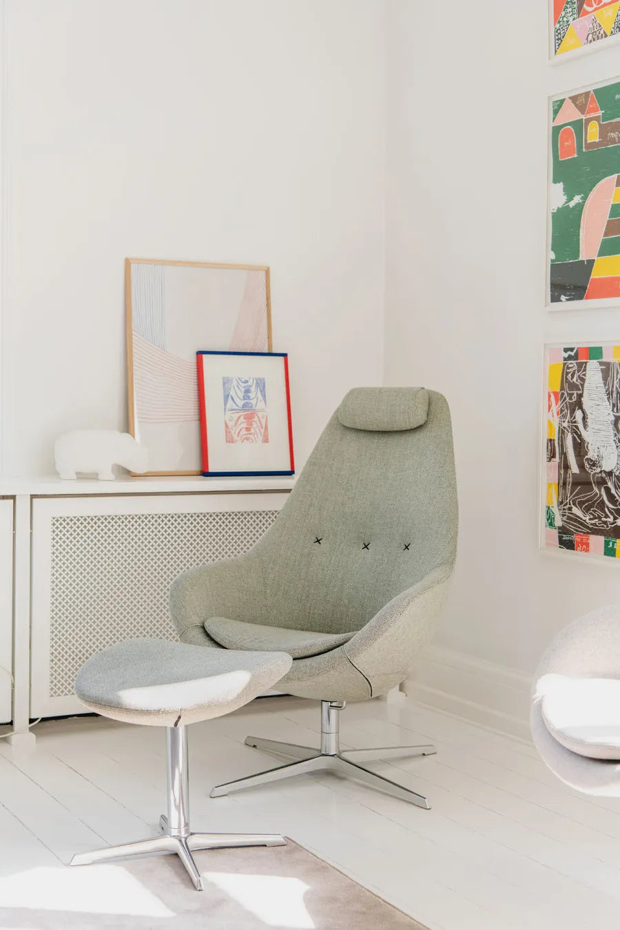 Kokon Lænestol inkl. Skammel fra Varier