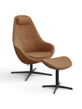 Kokon Lænestol inkl. Skammel fra Varier - Re-Wool / Re-wool 568 / Black base - Jacobsen Plus