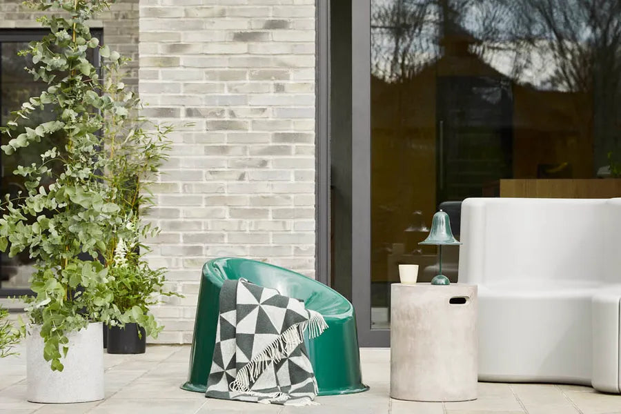 Mirror plaid, sort af Verner Panton