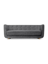 Vilhelm Sofa fra Audo Copenhagen - Fåreskind / Antrachite / Røget eg - Jacobsen Plus
