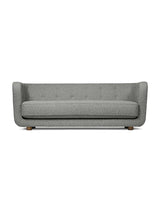 Vilhelm Sofa fra Audo Copenhagen - Stof / Sacho Nara, 001 / Røget eg - Jacobsen Plus