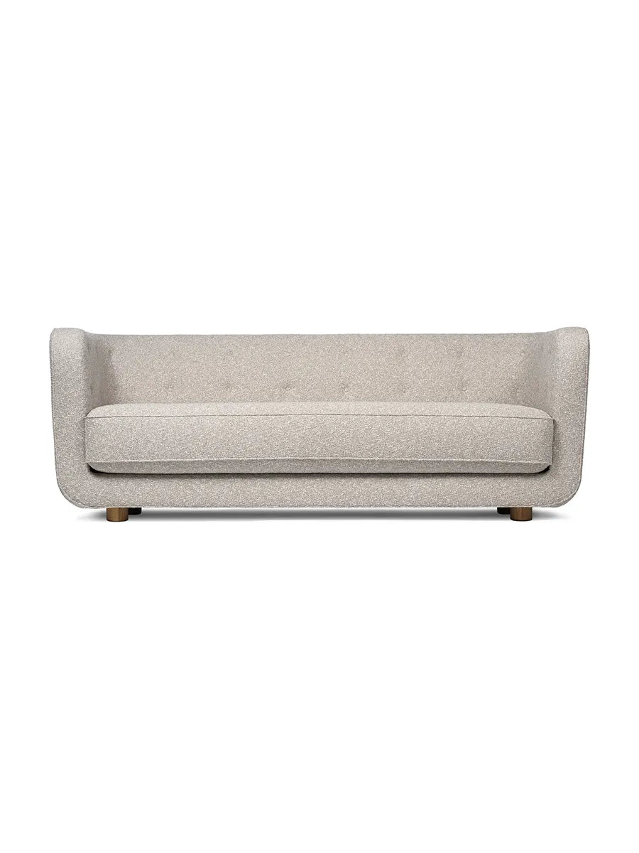 Vilhelm Sofa fra Audo Copenhagen - Stof / Sacho Nara, 007 / Røget eg - Jacobsen Plus