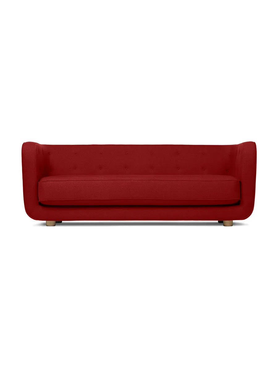 Vilhelm Sofa fra Audo Copenhagen - Stof / Vidar 3, 582 / Røget eg - Jacobsen Plus