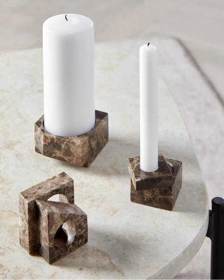 Jeu de Dés 3 Candle Holder fra Woud - Green - Jacobsen Plus