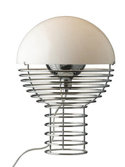 Wire Bordlampe Ø30, hvid af Verner Panton