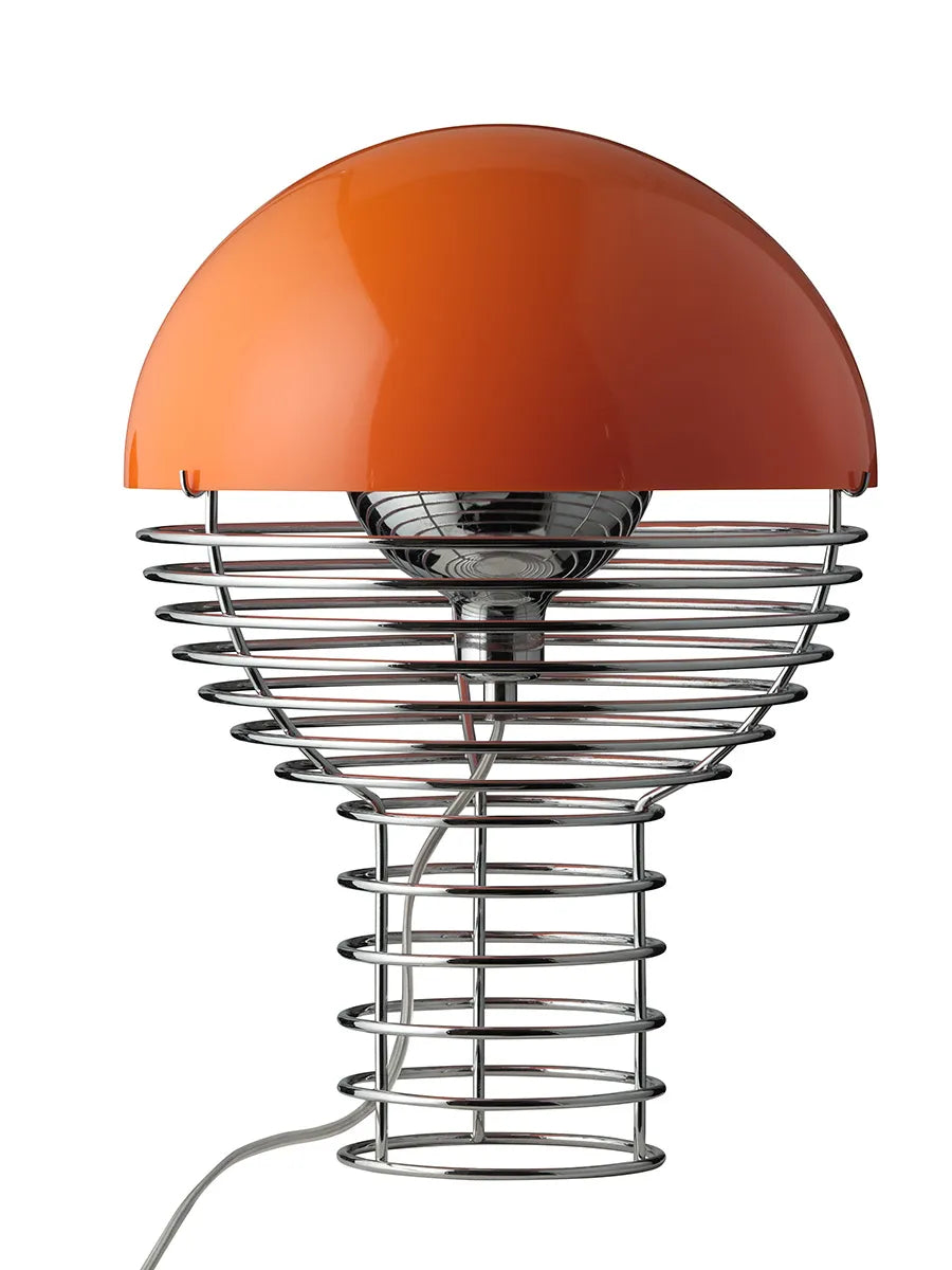 Wire Bordlampe Ø30, orange af Verner Panton - 2 - Jacobsen Plus