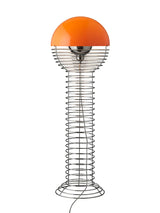 Wire Gulvlampe, orange af Verner Panton