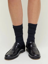 Wool Rib Socks, navy fra Aiayu - 2 - Jacobsen Plus
