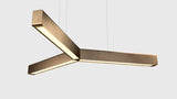 Y Model pendel fra Anour - Bruneret messing - Jacobsen Plus