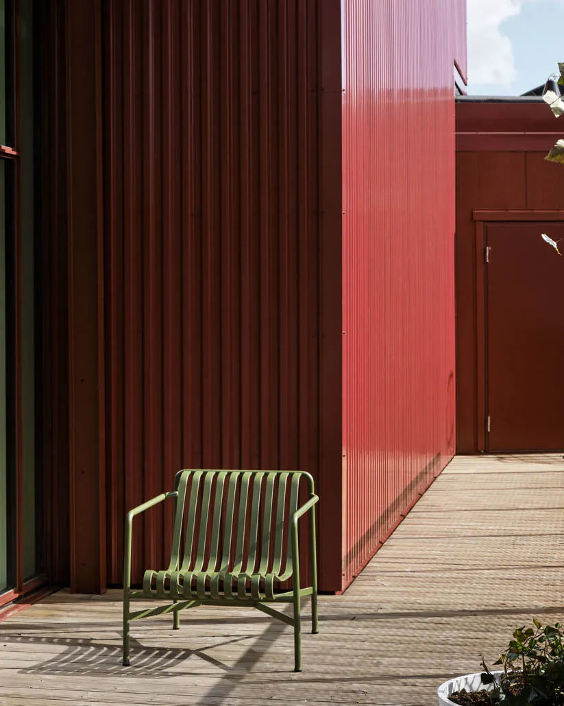 Palissade Lounge Chair Low, olive fra Hay