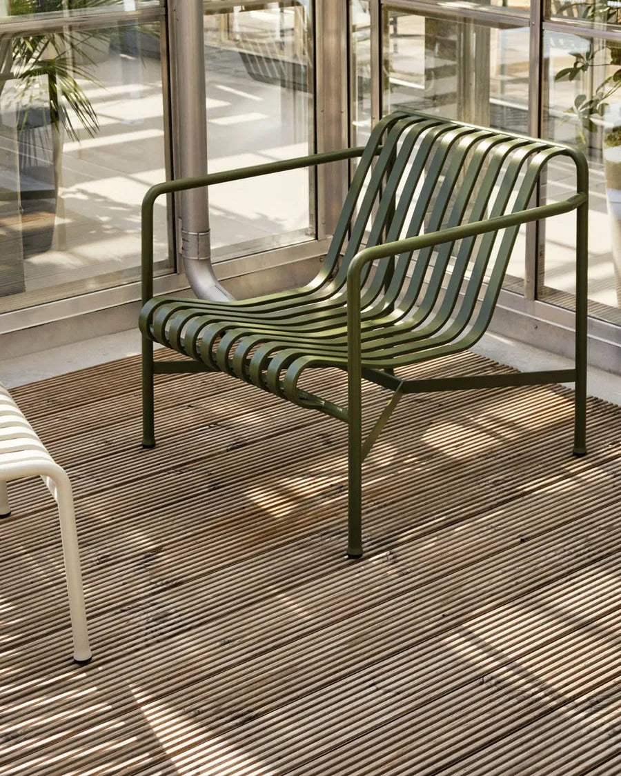 Palissade Lounge Chair Low, olive fra Hay