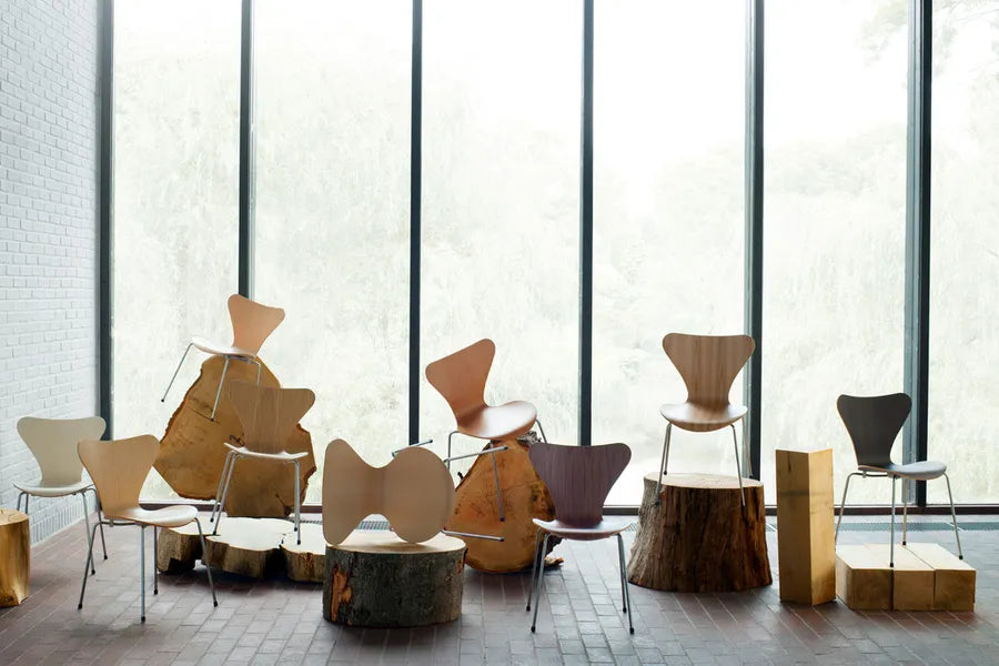 3107 Serie 7 Stol, naturfiner af Arne Jacobsen - 5 - Jacobsen Plus