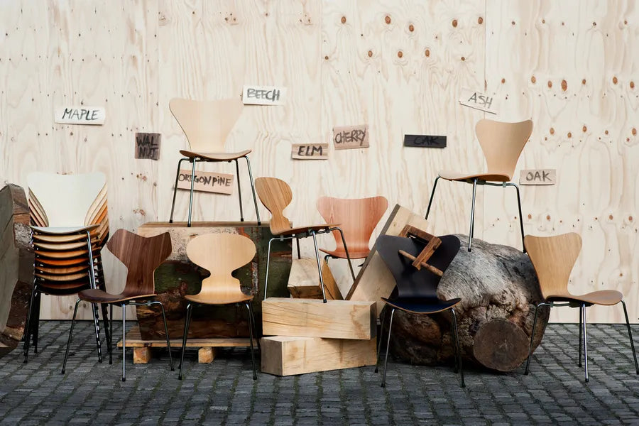3107 Serie 7 Stol, naturfiner af Arne Jacobsen - 6 - Jacobsen Plus